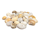 Conglomerate tumble polished stones.