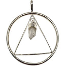 Quartz Triangle Pendant