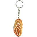 Agate Slice Key Chain
