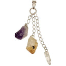 Amethyst Citrine Quartz Pendant