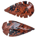 Mecca Obsidian like Mahogany Plain Serrated Reproduced Arrowheads