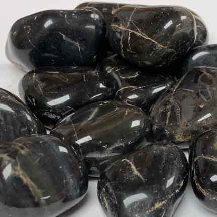 Black Onyx Tumbled Gemstone - Cast a Stone