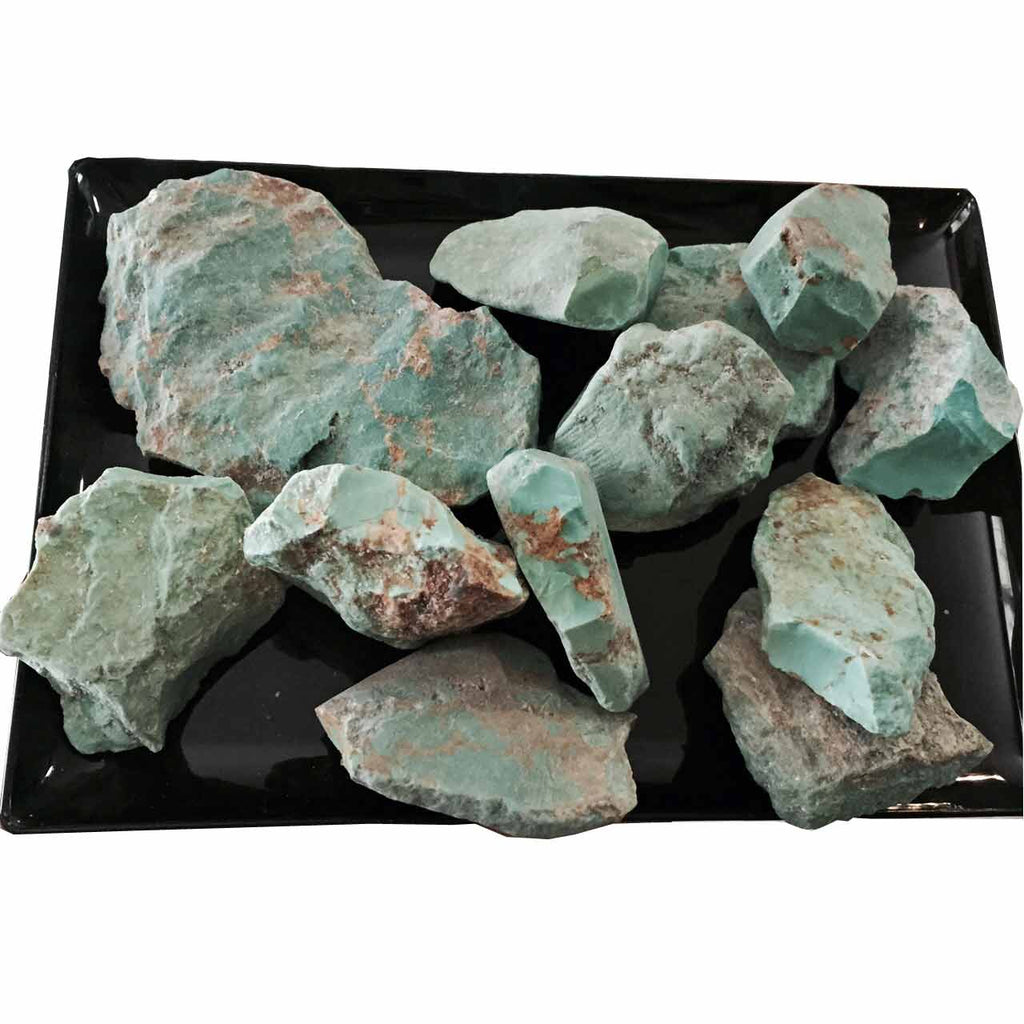 Raw on sale green turquoise