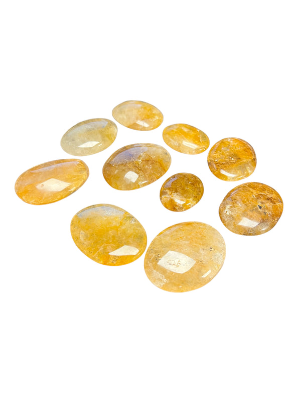 Golden Healer Yellow Hematoid Quartz Polished Stones 1/4 to 1/2 inch thick