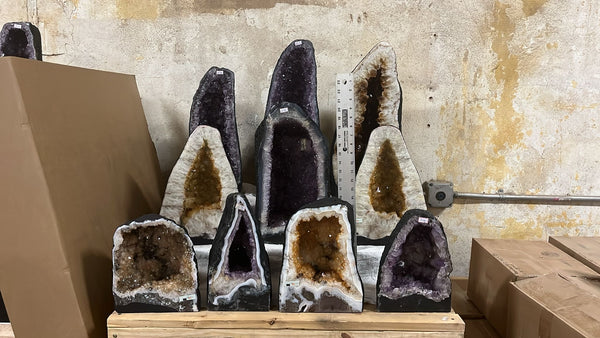 Mixed lot Amethyst and Citrine Cathedrals 2 - Gem Center USA INC