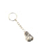 Clear and White Quartz Polished Key Chains