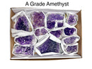 Uruguay Amethyst Clusters 6”x9”Flats  A Grade, B Grade, or C Grade