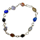 Mixed Tumbled Adjustable Gemstone Plated Link Bracelets – Wholesale - Gem Center USA INC