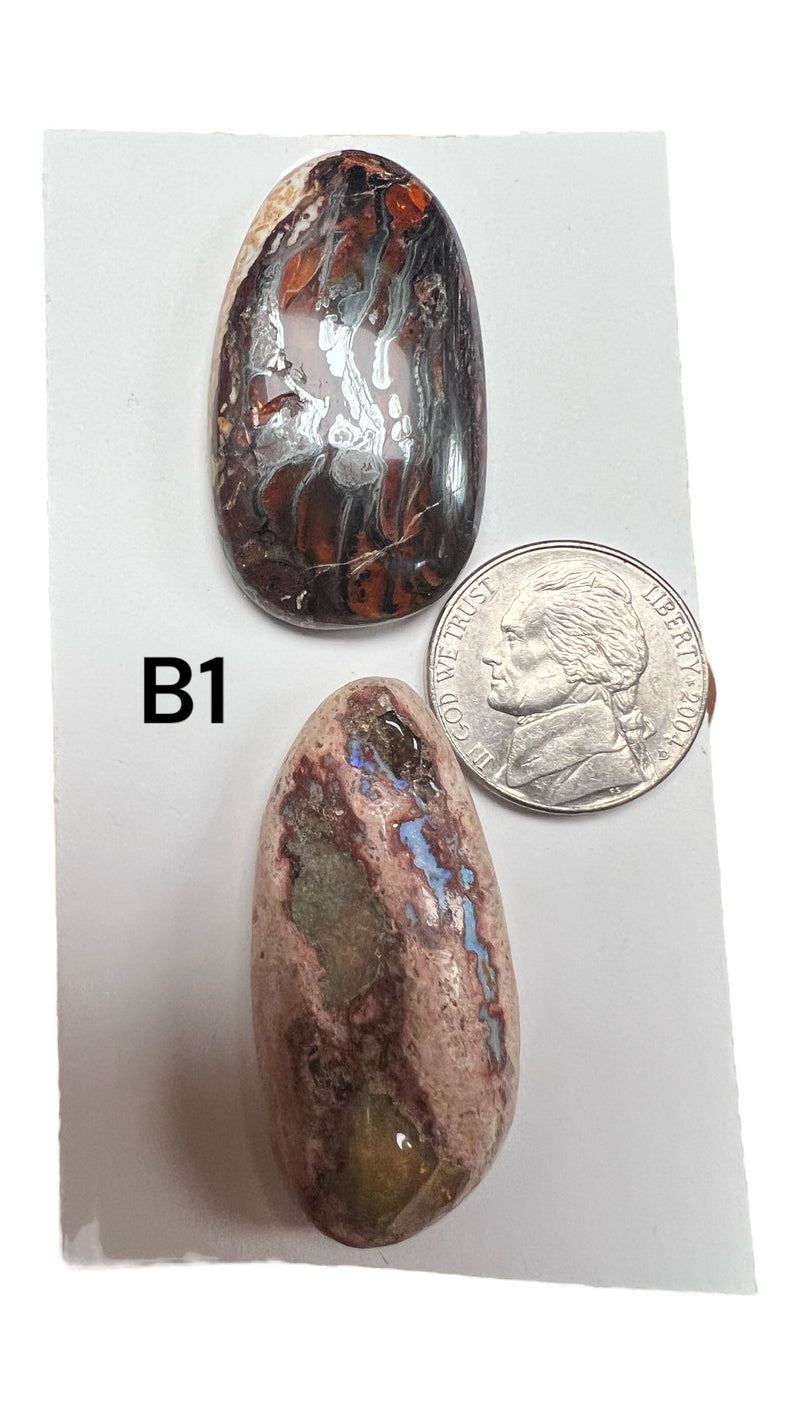 Fire Opal in Matrix from Magdalena Mexico Grade AAA-B