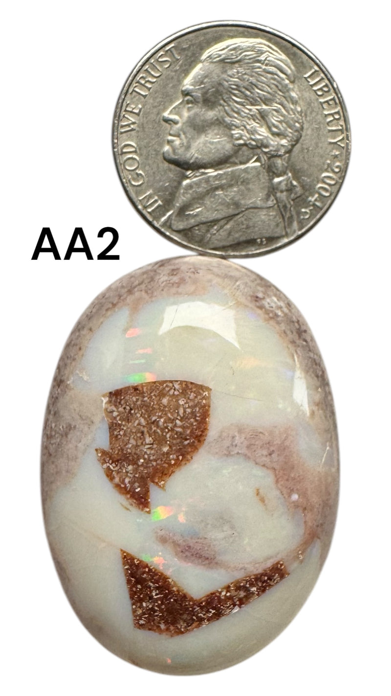 Fire Opal in Matrix from Magdalena Mexico Grade AAA-B - Gem Center USA INC