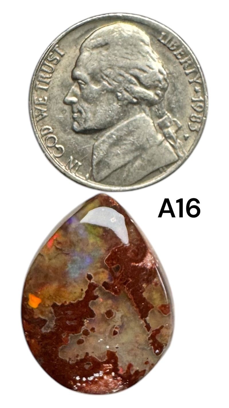 Fire Opal in Matrix from Magdalena Mexico Grade AAA-B - Gem Center USA INC