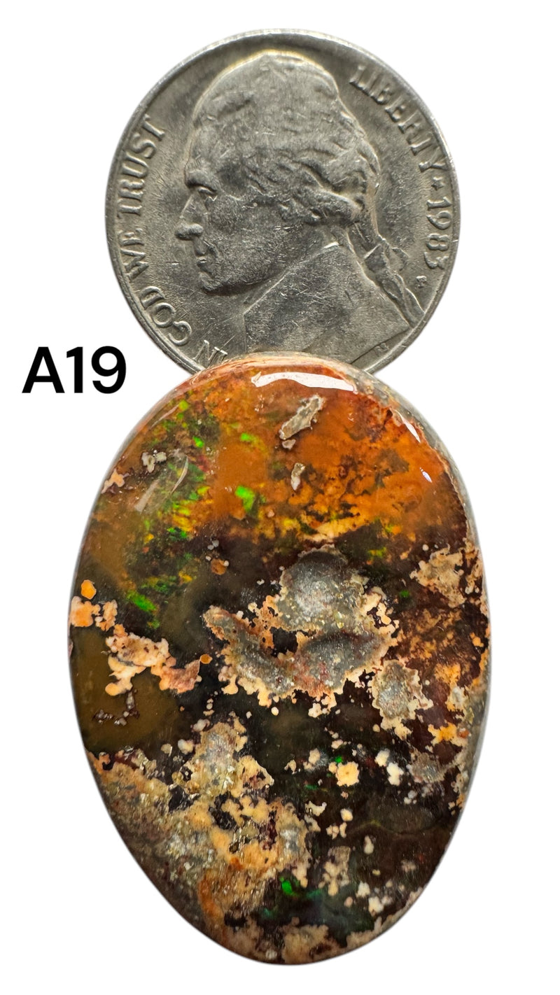 Fire Opal in Matrix from Magdalena Mexico Grade AAA-B - Gem Center USA INC