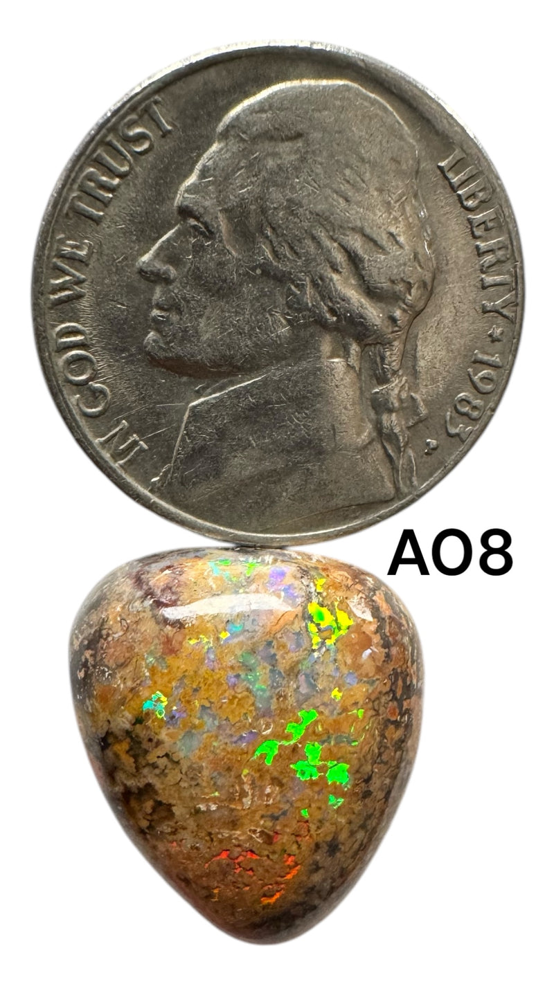 Fire Opal in Matrix from Magdalena Mexico Grade AAA-B - Gem Center USA INC