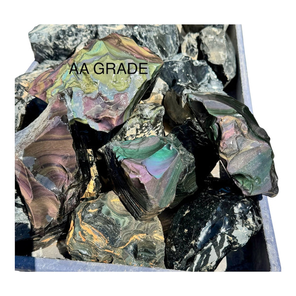 Rainbow Obsidian Lapidary Rough