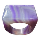 Solid Agate Rings Flat Top - Gem Center USA INC
