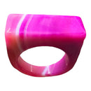 Solid Agate Rings Flat Top - Gem Center USA INC