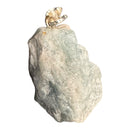 Aquamarine Rough Silver Plated Bail Pendants - Gem Center USA INC