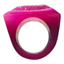 Solid Brazilian Agate Rings Druzy Top - Gem Center USA INC