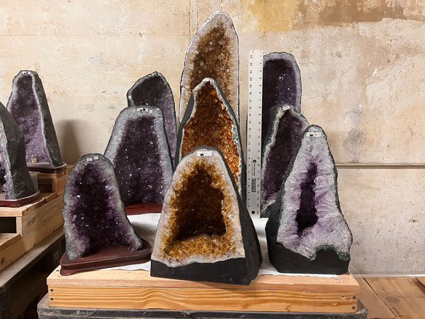 Mixed lot Amethyst and Citrine Cathedral - Gem Center USA INC