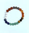 Chakra 8mm Round Bracelets - Gem Center USA INC