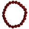 Red Agate 8mm Round Bracelets - Gem Center USA INC