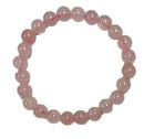 Rose Quartz 8mm Round Bracelets - Gem Center USA INC