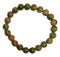 Unakite 8mm Round Bracelets - Gem Center USA INC