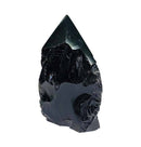 Black Obsidian Polished Points with a Flat Base - Gem Center USA INC