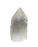 Selenite Crystal Polished Points with a Flat Base - Gem Center USA INC