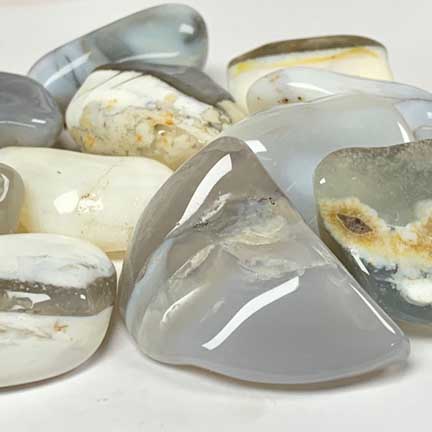 Opal Chalcedony Tumble Polished Stones - Gem Center USA INC