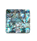 Abalone on Mother of Pearl Shell Square Cabochon - Gem Center USA INC