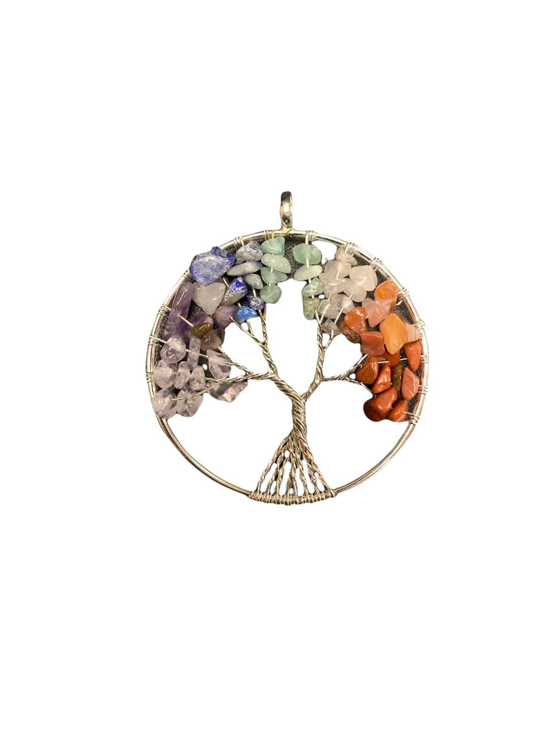 Sherif Gemstones 7 Chakra Gemstone Tree Of Life Pendant Necklace Healing  Energy Reiki Balance @ Best Price Online | Jumia Egypt