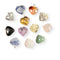 Crystal Heart Bail Pendants Approx 1 Inch Diameter - Gem Center USA INC