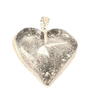 Crystal Heart Bail Pendants Approx 1 Inch Diameter - Gem Center USA INC