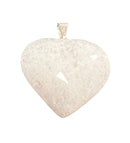 Crystal Heart Bail Pendants Approx 1 Inch Diameter - Gem Center USA INC