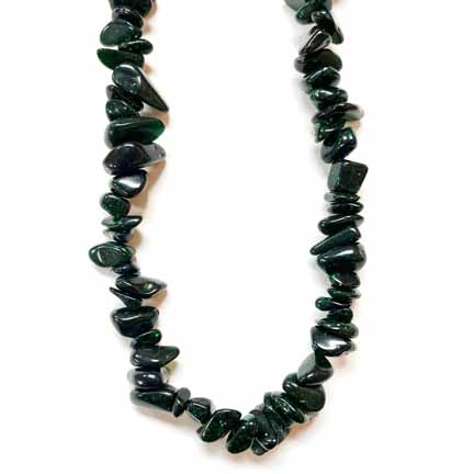 Green Goldstone Necklaces 30-32 Inches - Gem Center USA INC
