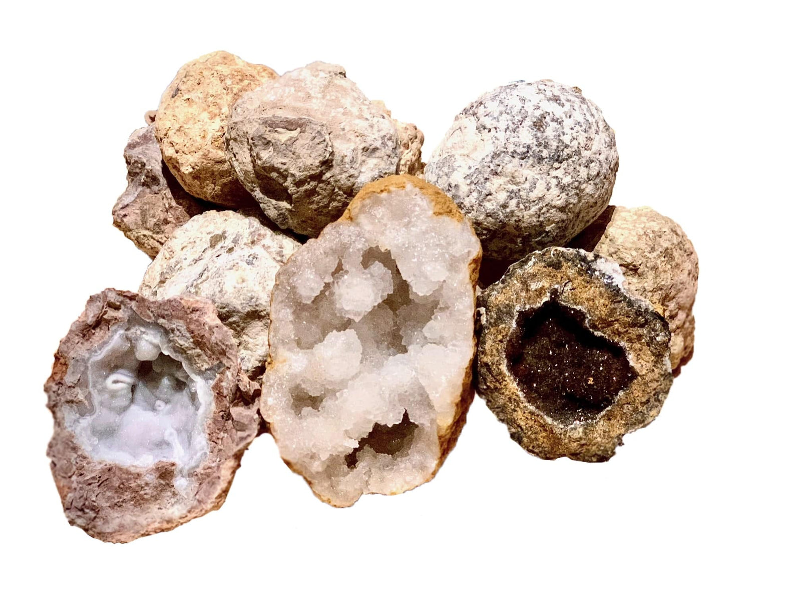 Portable Geode Large Break Your Own Geodes High Quality Kit 12 Whole Geodes | Gem ...
