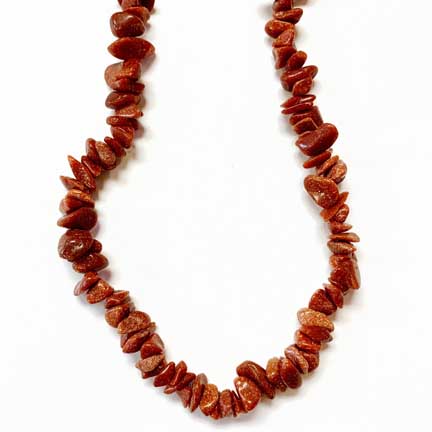 Red Goldstone Necklaces 30-32 Inches - Gem Center USA INC