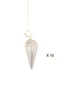 Selenite Pendulum Approx 1.25 Inch Diameter - Gem Center USA INC