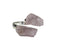 Rose Quartz Rough Silver Plated Adjustable Rings - Gem Center USA INC