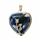 Sodalite Heart Pendants Approx 1.25 Inch Diameter - Gem Center USA INC