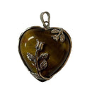 Tiger's Eye Heart Pendants Approx 1.25 Inch Diameter - Gem Center USA INC