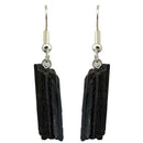 Black Tourmaline Bail Earrings Wholesale in Bulk