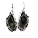 Geode Side Plated Earrings Wholesale in Bulk