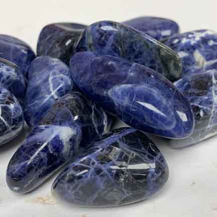 sodalite tumble polished stones