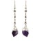 Amethyst Spiral Earrings Wholesale in Bulk