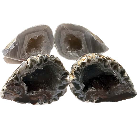 Oco Geode Cut and Polished Pairs