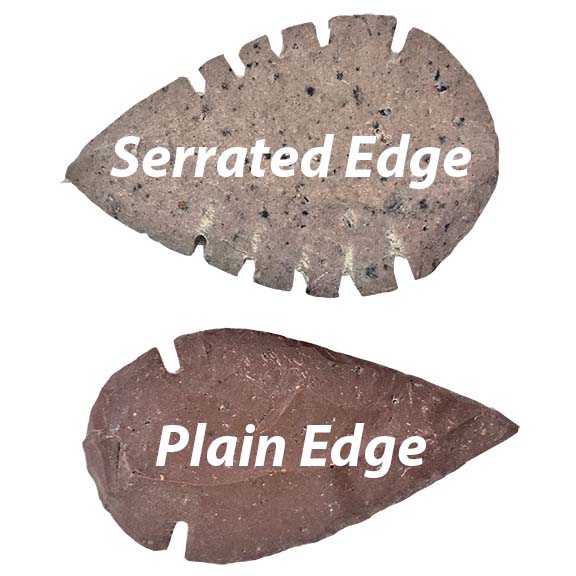 Hickoryite plain serrated example