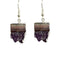 Amethyst Bottom Druzy Earrings for sale