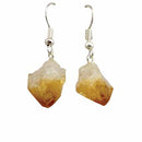 Citrine Point Bail Earrings Wholesale in Bulk